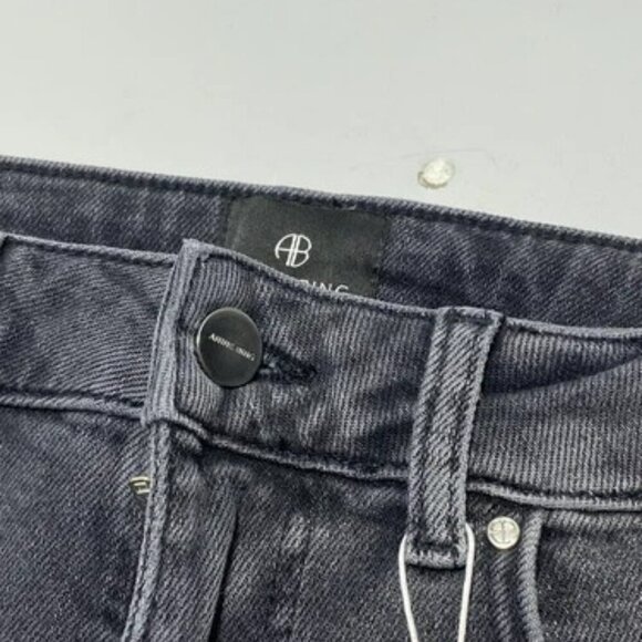 NEW ANNIE BING Womens Jeans washed Black Size 29 High Rise Skinny Slim Denim - Picture 8 of 9